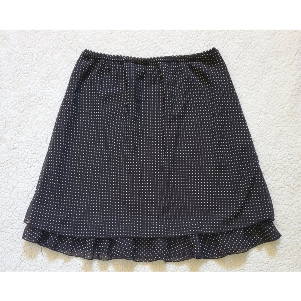 Briggs NY Petite Polka Dot Knee Length Skirt